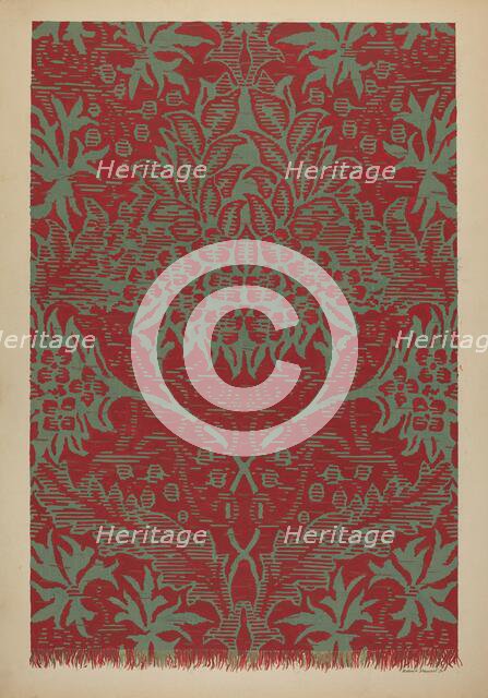 Ingrain Carpet, c. 1936. Creator: Robert Stewart.