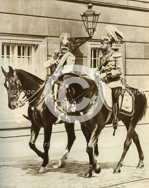 Kaiser Wilhelm II and King George V in Berlin, Germany, 1911, (1935). Creator: Unknown.