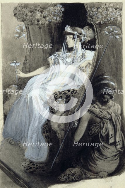 Drawing for Aphrodite by Pierre Louys, 1896. Artist: Antoine Calbet