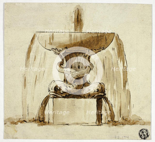 Fountain, 1826-1876. Creator: Théophile Fragonard.