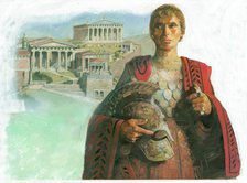 Ancient Greek warrior and/or statesman, 1990s. Artist: Ivan Lapper.