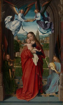 Virgin and Child with Four Angels, ca. 1510-15. Creator: Gerard David.