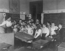 Washington, DC public school classroom scenes - 1st Division geography class - students..., (1899?). Creator: Frances Benjamin Johnston.