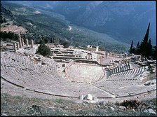 Overview of the theater of Delphi.