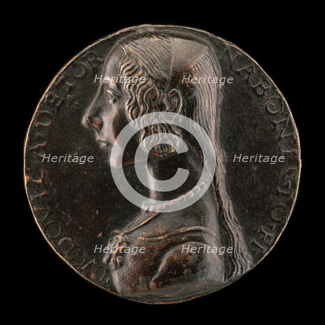 Lodovica Tornabuoni, Daughter of Giovanni Tornabuoni [obverse], c. 1485/1486. Creator: Niccolo Fiorentino.