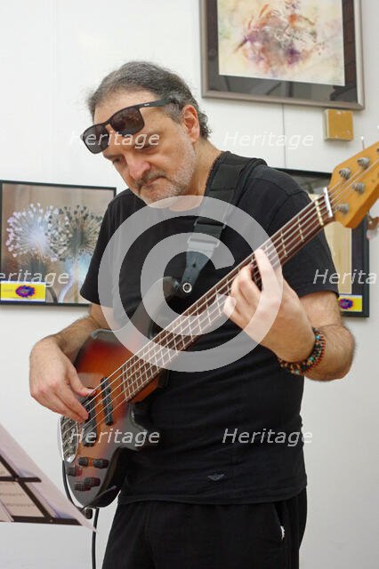 Giovanni Crescenzi, Ruta Di Trio, Clocktower Cafe Jazz Club, Croyden, London, 24 July 2025. Creator: Brian O'Connor.