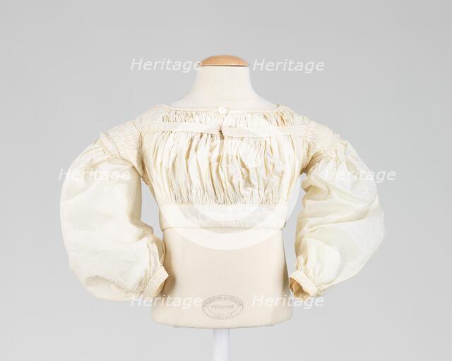 Bodice, American, 1837-40. Creator: Unknown.