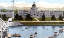 Parliament Buildings, Victoria, British Columbia, Canada, c1900s. Artist: Unknown