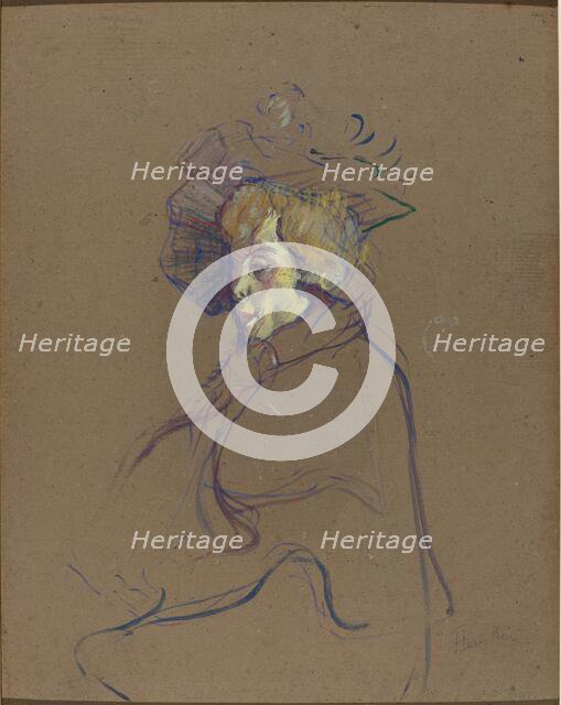 Jane Avril, 1892. Creator: Henri de Toulouse-Lautrec.