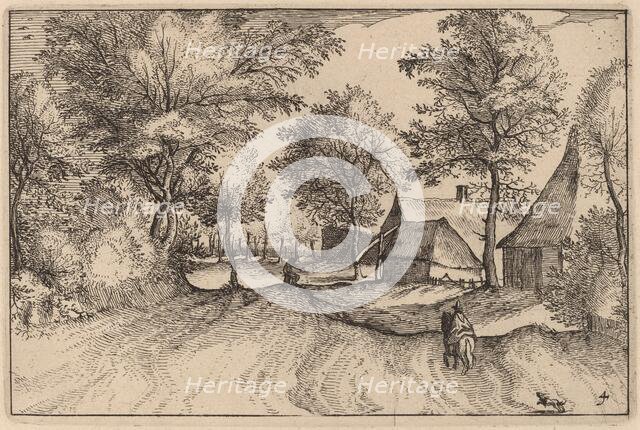 Village Road, published 1612. Creator: Claes Jansz Visscher.
