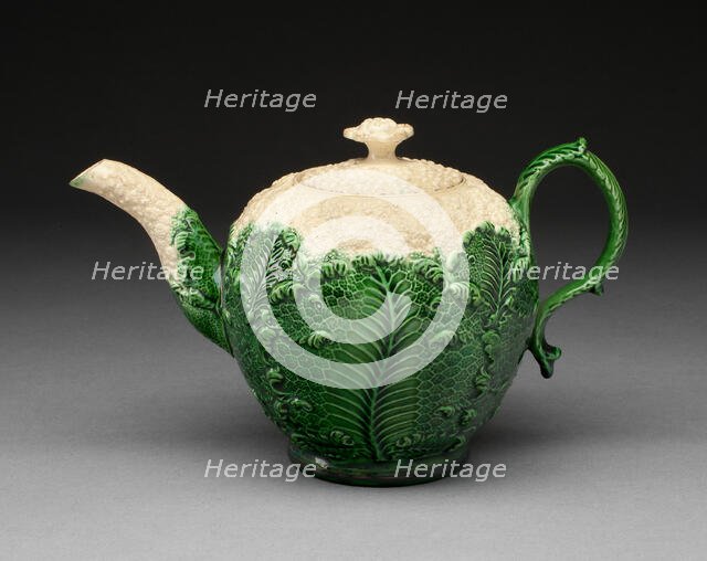 Teapot, Staffordshire, 1765/80. Creator: Staffordshire Potteries.