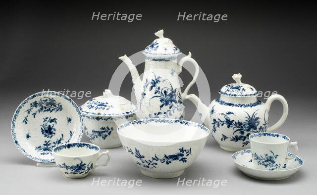 Tea Set, Worcester, c. 1760. Creator: Royal Worcester.
