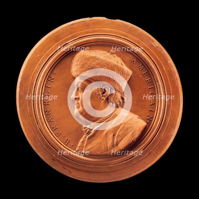 Benjamin Franklin, 1706-1790, Diplomat and Statesman, 1777. Creator: Giovanni Battista Nini.