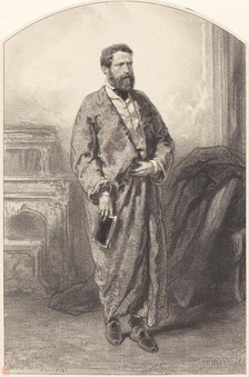 Alexander Gabriel Descamps, 1853. Creator: Paul Gavarni.