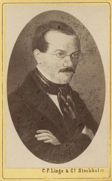 Portrait of the composer Jacob Niclas Ahlström (1805-1857). Creator: Photo studio C. F. Linge & Co, Stockholm  .