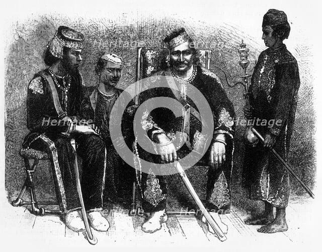 'The Rajah of Pannah and his Sons', c1891. Creator: James Grant.