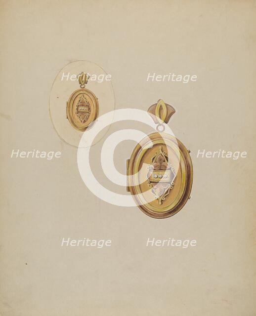 Locket, c. 1936. Creator: Vincent Murphy.
