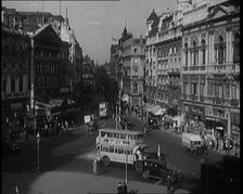 Traffic in Busy London Streets, 1929. Creator: British Pathe Ltd.