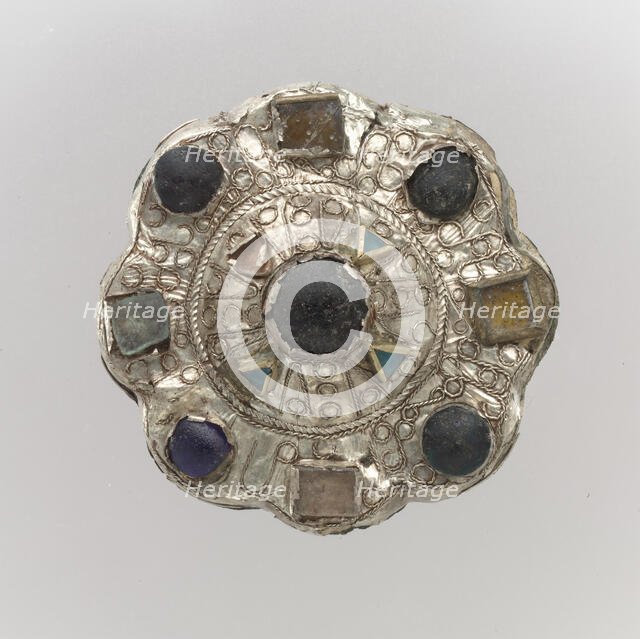 Disk Brooch, Frankish, 7th century. Creator: Unknown.