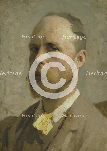 Study for a self-portrait, probably early-mid 1880s. Creator: George Clausen.