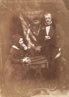 Mr and Mrs John Thomson Gordon, 1843-47. Creators: David Octavius Hill, Robert Adamson, Hill & Adamson.