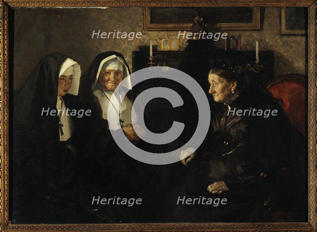 En visite, soeurs quêteuses, c.1902. Creator: Lucien Simon.