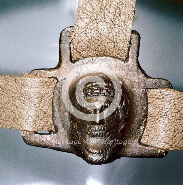 Romano-British bronze mount with mask, Felmingham, Norfolk, England. Artist: Unknown