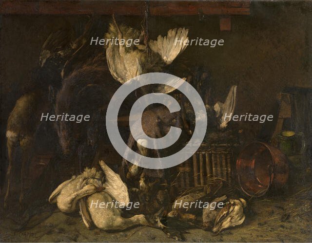Still Life with Dead Game, late 19th-early 20th century. Creator: Edouard Chappel.