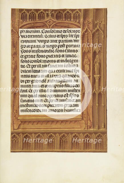 Decorated Text Page; Spinola Hours, about 1510-1520. Creator: Unknown.