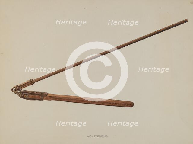 Flail, c. 1938. Creator: Max Fernekes.