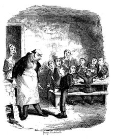 Scene from Oliver Twist by Charles Dickens, 1836. Artist: James Mahoney