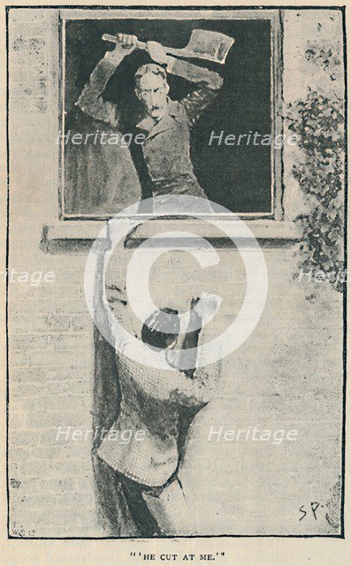 'He Cut At Me', 1892. Artist: Sidney E Paget.