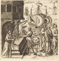 The Calling of Matthew, probably c. 1576/1580. Creator: Leonard Gaultier.