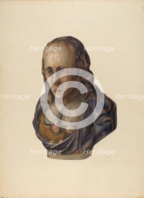 Figurehead: Pilgrim, 1935/1942. Creator: Mina Lowry.