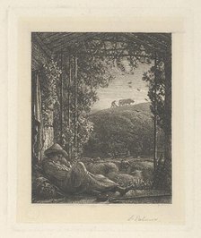 The Sleeping Shepherd; Early Morning, 1857. Creator: Samuel Palmer.
