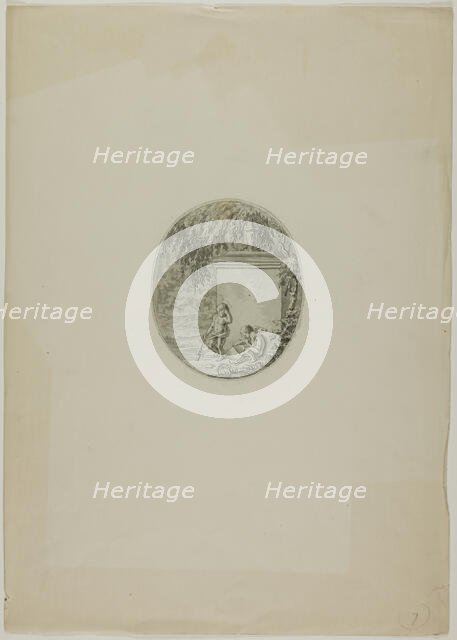 Two Putti by Funerary Monument, n.d. Creator: Unknown.