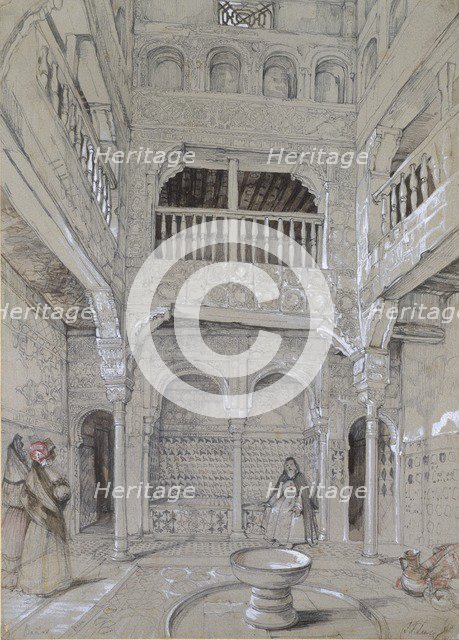 Entrance to the Baths at the Alhambra, c1830s. Artist: John Frederick Lewis.