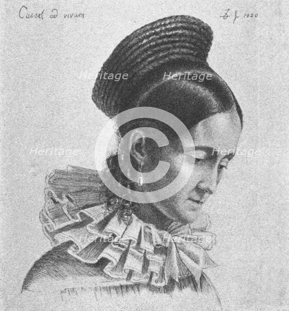 Charlotte Amalie Hassenpflug, 1820. Artist: Grimm, Ludwig Emil (1790-1863)