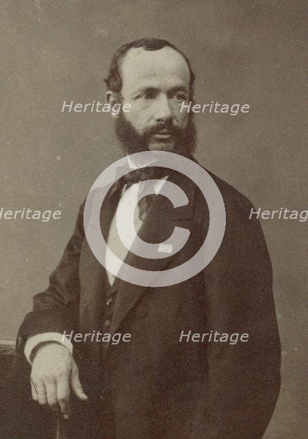 Portrait of the violinist and composer Henri Vieuxtemps (1820-1881), 1870s. Creator: Photo studio Nadar.