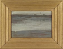 Symphony in Grey: Early Morning, Thames, 1871. Creator: James Abbott McNeill Whistler.