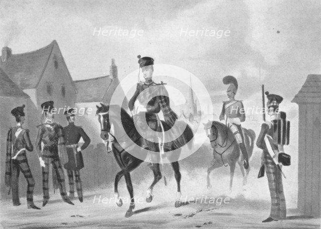 '71st Highland Light Infantry (Regiment (Review Order)', c1840 (1909). Artist: James Henry Lynch.