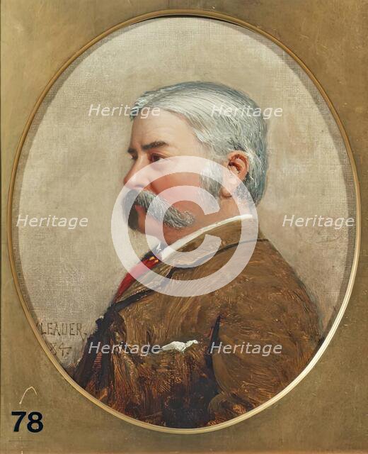 Benjamin Williams Leader, Self Portrait, 1884. Creator: Benjamin Williams Leader.