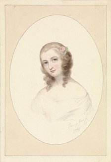 Self-portrait of Fanny Geefs-Corr, 1841. Creator: Fanny Geefs.