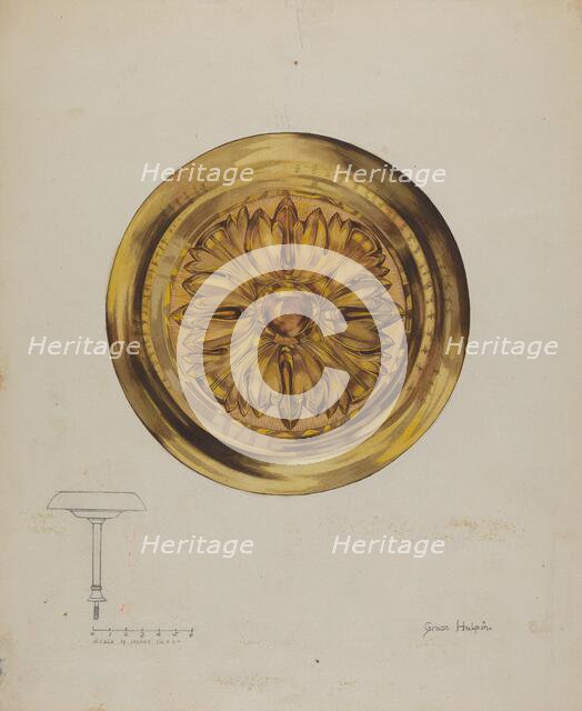 Tie-back, c. 1937. Creator: Grace Halpin.