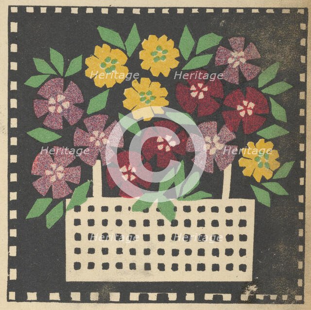 Basket of Flowers, 1907. Creator: Leopoldine Kolbe.