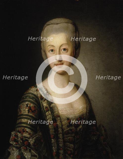 Sophia Magdalena, Queen of Sweden, 1775. Creator: Workshop of Alexander Roslin.