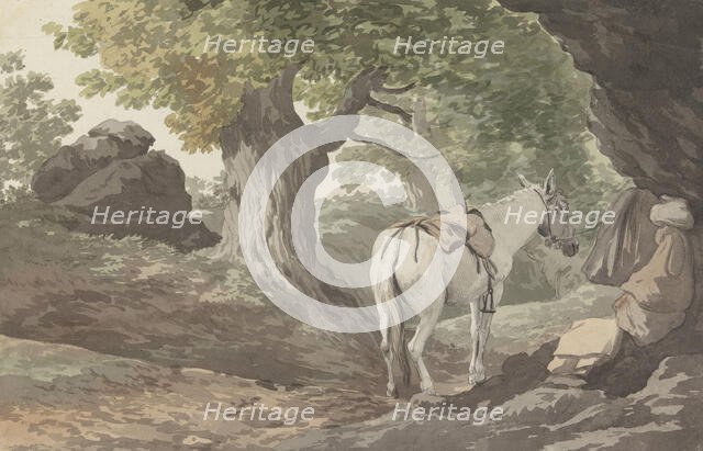 View from the Grotta delle Capre, 1778. Creator: Louis Ducros.