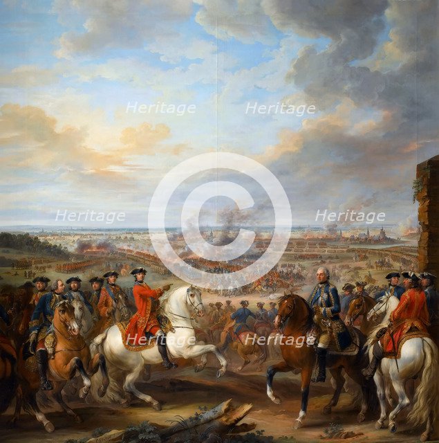 The Battle of Fontenoy, 11 May 1745. Artist: Lenfant (L'Enfant), Pierre (1704-1787)
