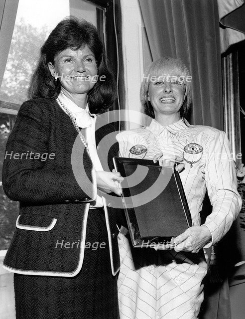 Zandra Rhodes (1940- ), British Fashion Designer, 1986. Artist: Sidney Harris