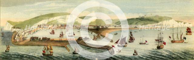 'The South Prospect of Dover, in the County of Kent', 1749, (1942).  Creators: Samuel Buck, Nathaniel Buck.